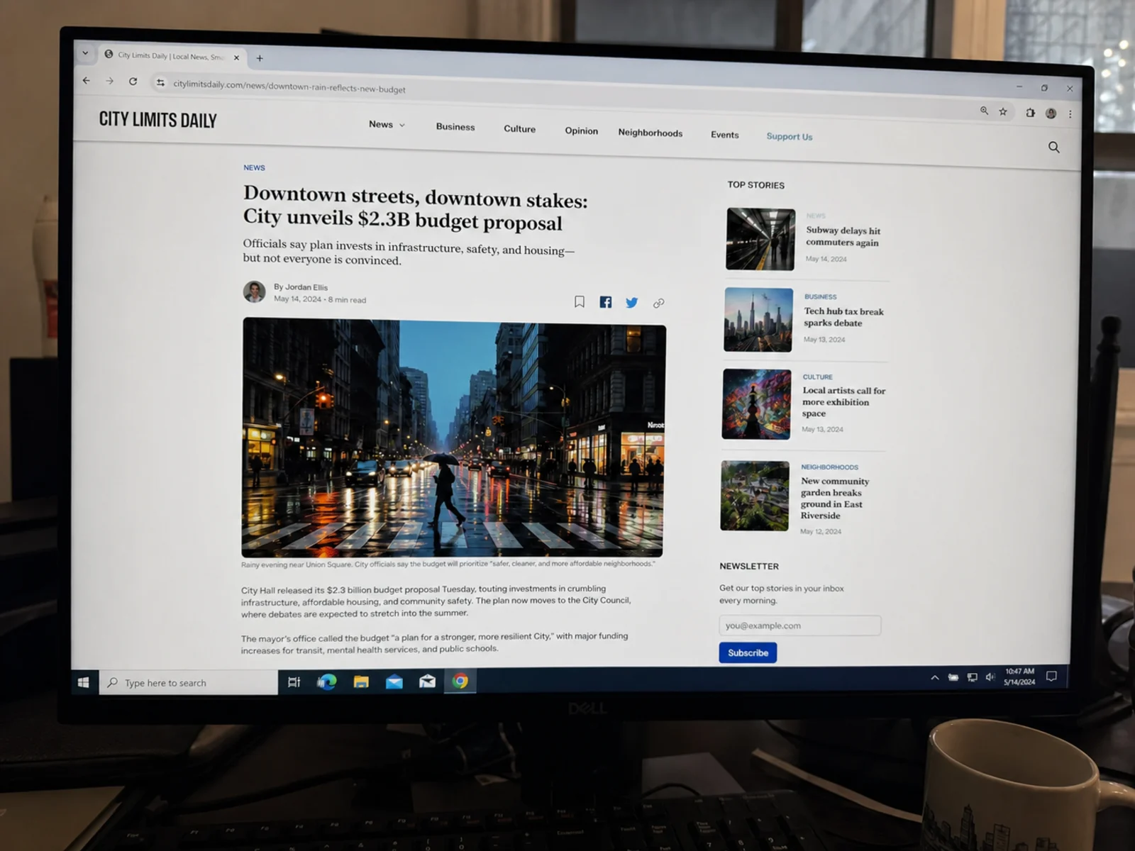 Clear article text with monitor patterns removed