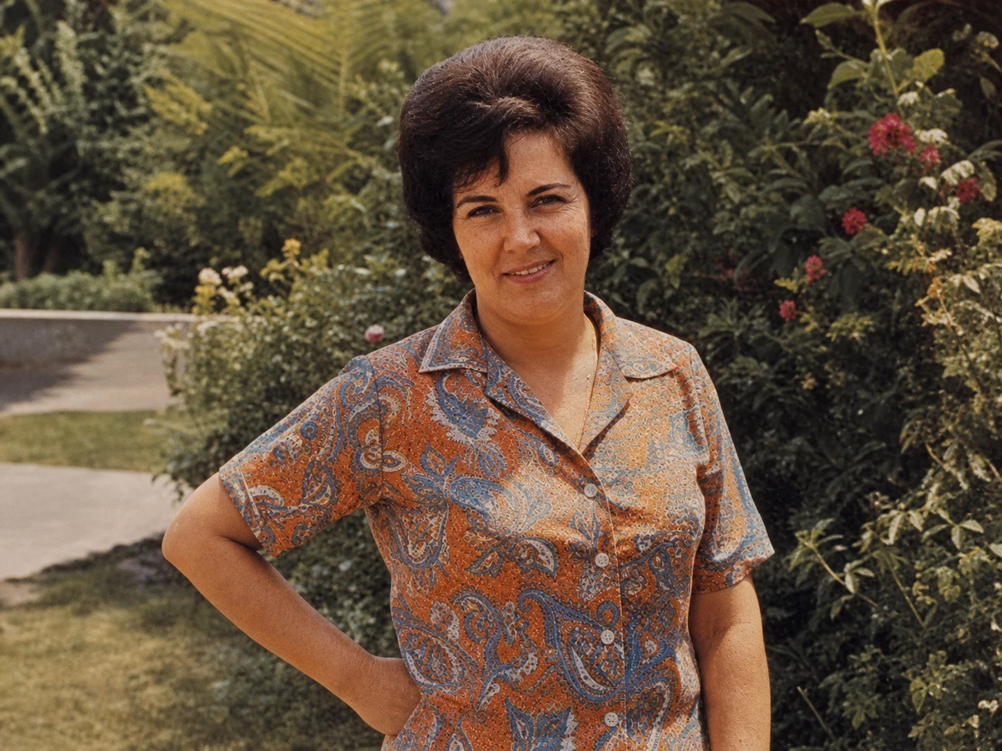 Restored vintage portrait with moire removed and film character preserved