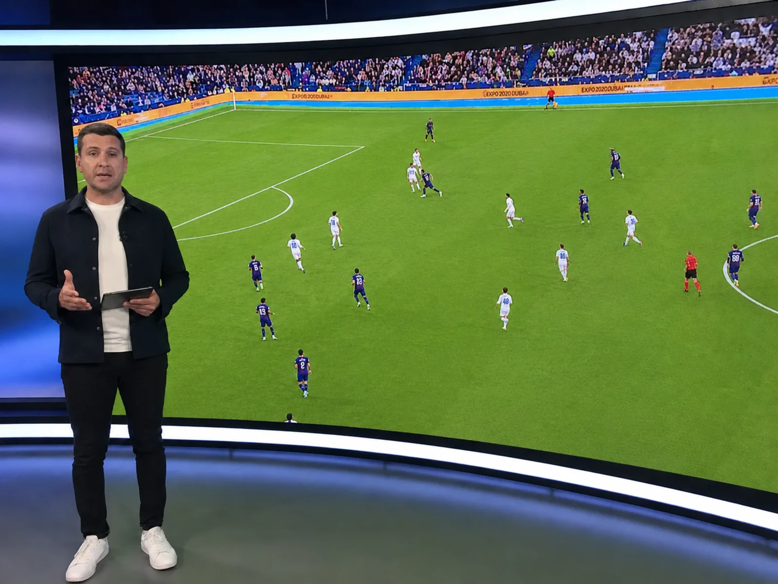 Broadcast-Standbild nach der Moiré-Entfernung, bereit als sauberes Thumbnail